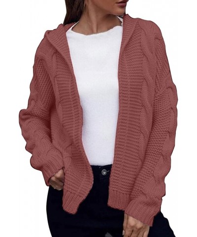 Women Fall Cardigan 2023 Long Sleeve Chunky Knit Cardigan Open Front Cozy Sweater Coat Sweaters Outerwear with Pocket 1-hot P...