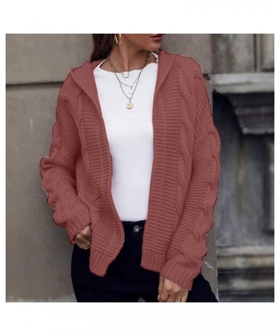 Women Fall Cardigan 2023 Long Sleeve Chunky Knit Cardigan Open Front Cozy Sweater Coat Sweaters Outerwear with Pocket 1-hot P...