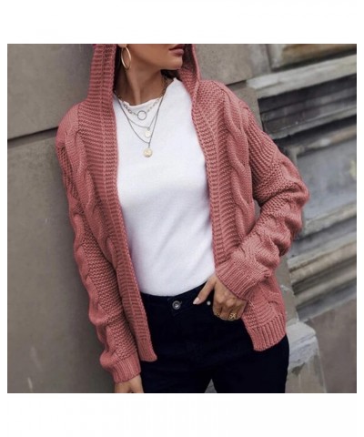 Women Fall Cardigan 2023 Long Sleeve Chunky Knit Cardigan Open Front Cozy Sweater Coat Sweaters Outerwear with Pocket 1-hot P...