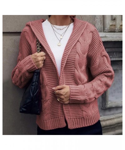 Women Fall Cardigan 2023 Long Sleeve Chunky Knit Cardigan Open Front Cozy Sweater Coat Sweaters Outerwear with Pocket 1-hot P...