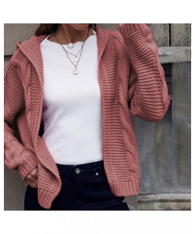 Women Fall Cardigan 2023 Long Sleeve Chunky Knit Cardigan Open Front Cozy Sweater Coat Sweaters Outerwear with Pocket 1-hot P...