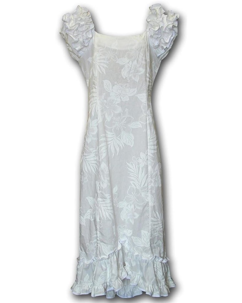 Dresses Forever Hibiscus Wedding Hawaiian Muumuus White $43.10 Dresses