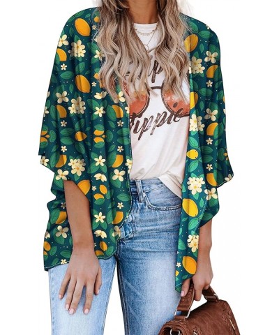 Women's Floral Kimono Cardigan Casual Chiffon Tops Loose Beach Cover Ups H56 $11.12 Swimsuits