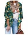 Women's Floral Kimono Cardigan Casual Chiffon Tops Loose Beach Cover Ups H56 $11.12 Swimsuits