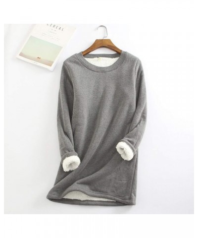 Fleece Sweatshirts for Women Sweaters for Women Trendy Womens Tops Ladies Casual Long Sleeve Pullover Fashion Sweatshirts 01-...