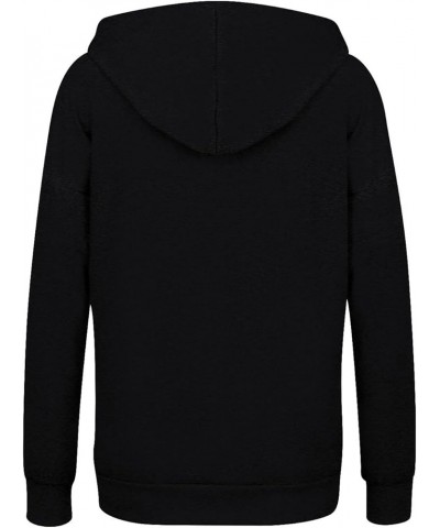 Fall Jacket For Women Trendy Oversized Sweatshirts Teen Girls Trendy y2k Clothes Printed Full Zip Up Hoodies Dandelion-black ...