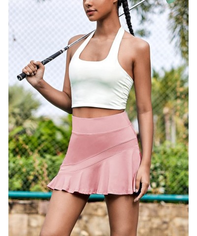 Tennis Skirts for Women Pleated Athletic Golf Skorts Skirt with Shorts Pockets Lightweight Running Workout Skirt Dusty Pink $...