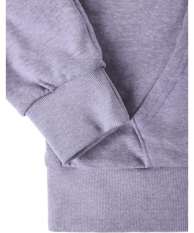 Womens Comfortable Long Sleeve Striped Hoodie Jacket Lightweight Hooded Sweatshirt with Kanga Pocket Dcf219-lavender $17.00 H...