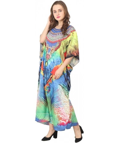 Women's Caftan Dress - Beachwear Coverup Kaftan Casual Long Maxi Lougewear One Size Dresses for Girls & Women Tropical-7022 $...