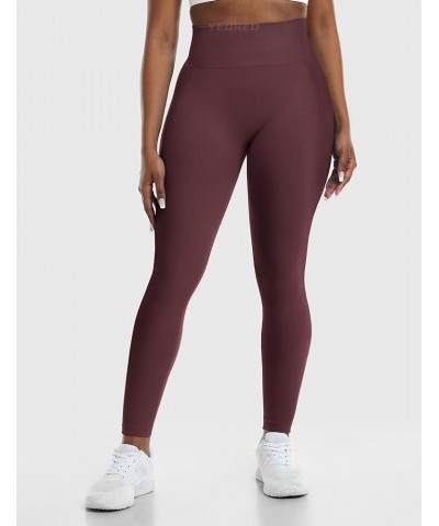 Amplify Leggings for Women Seamless Scrunch Leggings Butt Lifting Gym High Waisted Athletic Leggings 2 Dark Red $11.50 Active...