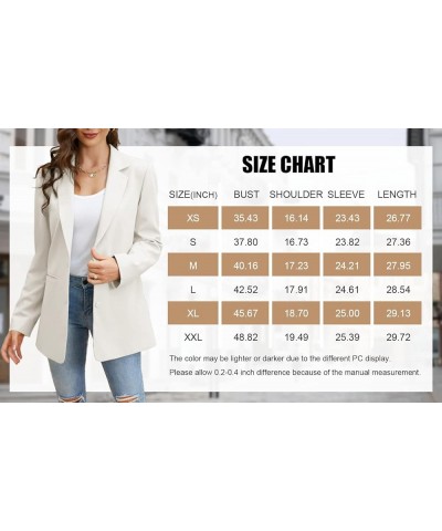 Women's Casual Blazers Long Sleeve Oversized Open Front Business Lapel Button Work Office Jackets Brown $18.59 Blazers