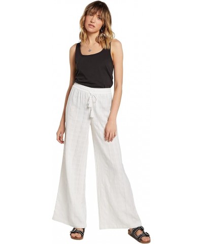 Women's Sun Spent Beach Pant (Regular & Plus Size) Star White $21.99 Pants