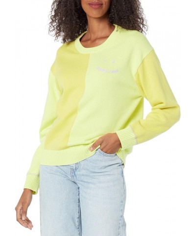 Ps Womens Knitted Sweater Crew Neck Happy Pea Green $19.75 Sweaters