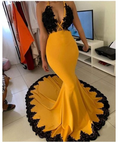 Women's Deep V Neck Backless Mermaid Prom Party Gowns With Long Sleeves Style 2 Champagne $44.00 Dresses