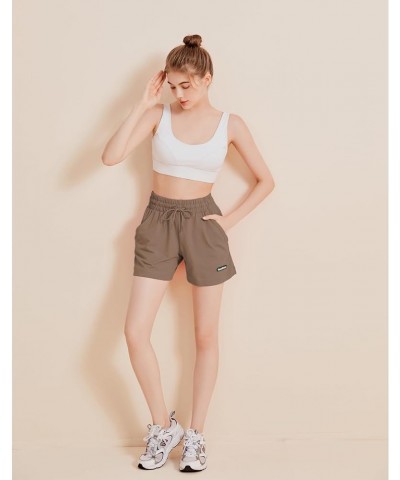 Women's Sweat Shorts High Waisted Cotton Shorts Loose Fit Shorts for Women Casual Summer Comfy Lounge Shorts Mocha Brown $11....