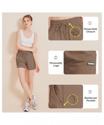 Women's Sweat Shorts High Waisted Cotton Shorts Loose Fit Shorts for Women Casual Summer Comfy Lounge Shorts Mocha Brown $11....