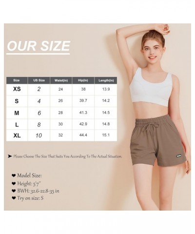 Women's Sweat Shorts High Waisted Cotton Shorts Loose Fit Shorts for Women Casual Summer Comfy Lounge Shorts Mocha Brown $11....