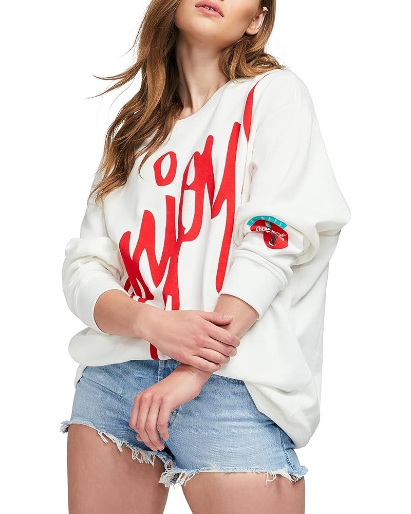 Women's Roadtrip Pullover Sweatshirt Vanilla/Red $31.89 Hoodies & Sweatshirts