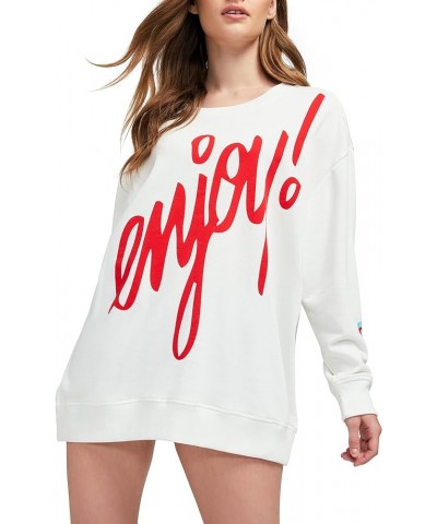 Women's Roadtrip Pullover Sweatshirt Vanilla/Red $31.89 Hoodies & Sweatshirts