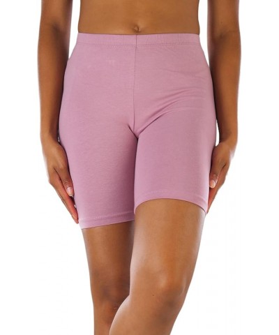 Women's Premium Trendy Cotton Biker Shorts Light Rose $9.33 Activewear