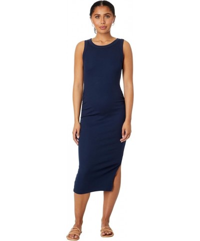 Women's Wide-Ribbed Casual Wren Midi Dress with Cutaway Shoulders and Slit Nocturnal $29.65 Dresses