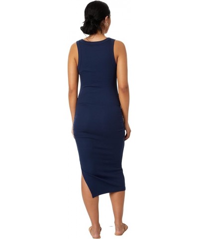 Women's Wide-Ribbed Casual Wren Midi Dress with Cutaway Shoulders and Slit Nocturnal $29.65 Dresses