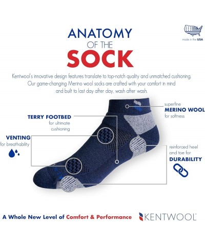 Women's Classic Ankle Sock Bluebell $11.17 Activewear