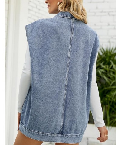 Women's Girls Distressed Sleeveless Button Up Cropped Jean Denim Jacket Vest Blue01 $17.09 Jackets