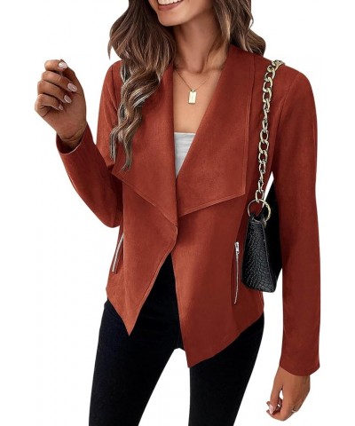 Casual Blazers for Women Cape Blazer Long Sleeve Open Front Business Jacket Elegant Outwear Fall Winter Cardigan B-watermelon...