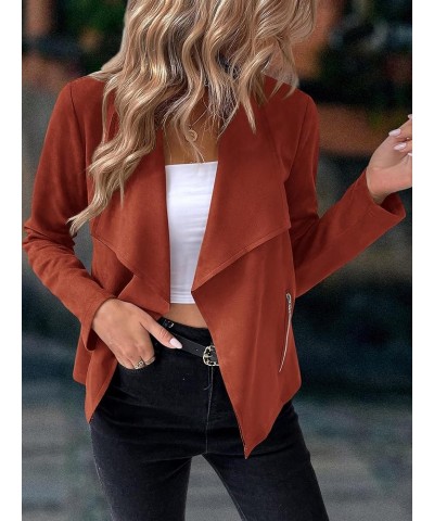 Casual Blazers for Women Cape Blazer Long Sleeve Open Front Business Jacket Elegant Outwear Fall Winter Cardigan B-watermelon...