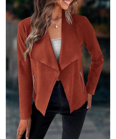 Casual Blazers for Women Cape Blazer Long Sleeve Open Front Business Jacket Elegant Outwear Fall Winter Cardigan B-watermelon...