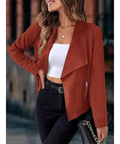 Casual Blazers for Women Cape Blazer Long Sleeve Open Front Business Jacket Elegant Outwear Fall Winter Cardigan B-watermelon...