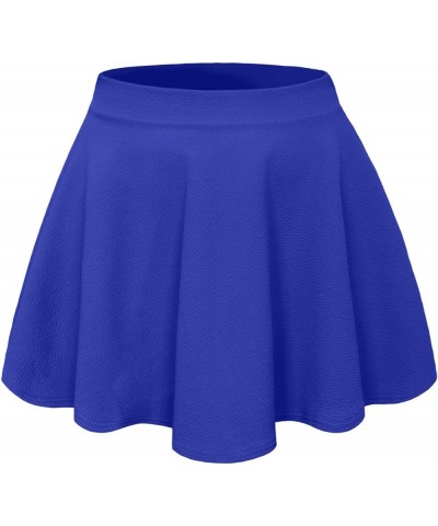 Women's Basic Stretch Bodycon Mini Pencil Skirt Made in USA Nnewsk14-royalblue $9.11 Skirts