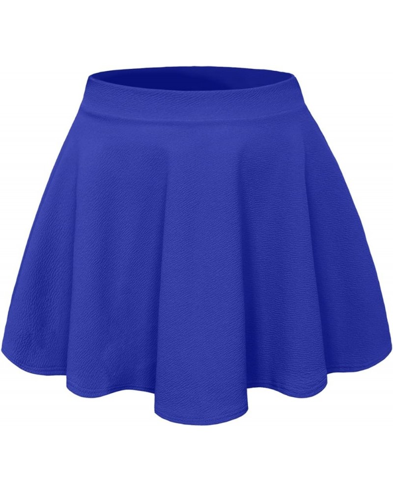 Women's Basic Stretch Bodycon Mini Pencil Skirt Made in USA Nnewsk14-royalblue $9.11 Skirts