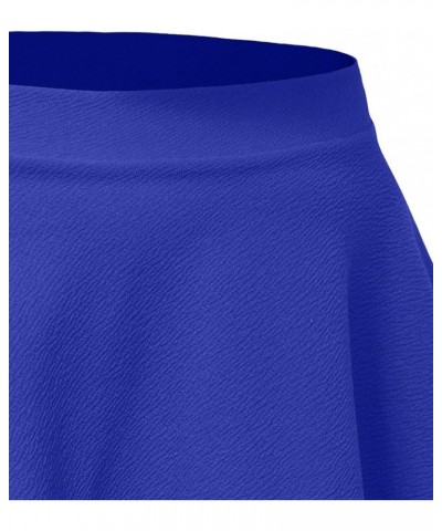 Women's Basic Stretch Bodycon Mini Pencil Skirt Made in USA Nnewsk14-royalblue $9.11 Skirts