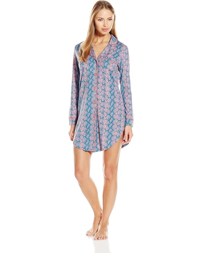 Women's Bella Printed Nightshirt Night Black $25.94 Sleep & Lounge