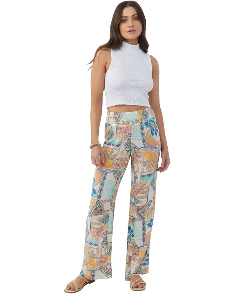 Women's Johnny Pant - Comfortable and Casual Straight Leg Pants with Elastic Waist Multi Colored | Johnny Zephora $25.28 Others