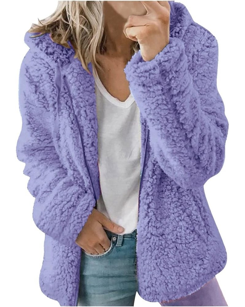 Fleece Jacket Women Fuzzy Zip Up Coats Oversized Winter Warm Sweatshirt Sherpa Teddy Coat Loose Casual Hoodies 2023 02fleece ...