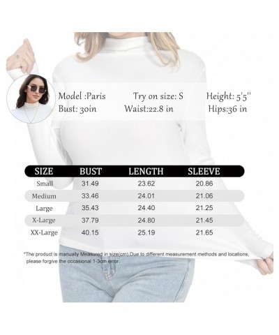 Womens Long Sleeve Tee Shirts Mock Turtleneck Tops for Women Ribbed Knit Basic Tight Tshirt Slim Fit Green $9.43 Underwear