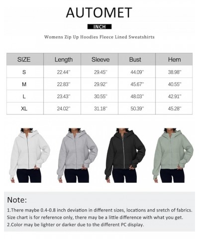 Womens Zip Up Cropped Hoodies Fleece Oversized Sweatshirts Full Zip Jackets Y2k Fall Clothes 2024 Fashion Outfits Coffeegrey ...