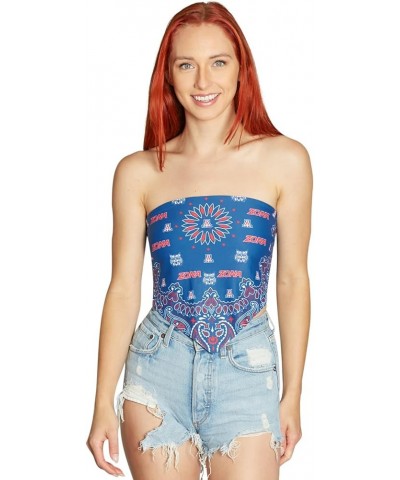 Women's Bandana Top Tailgate Outfit College Tank Top Crop Top Made in USA One Size Fits Most Arizona Wildcats - Navy $19.80 T...