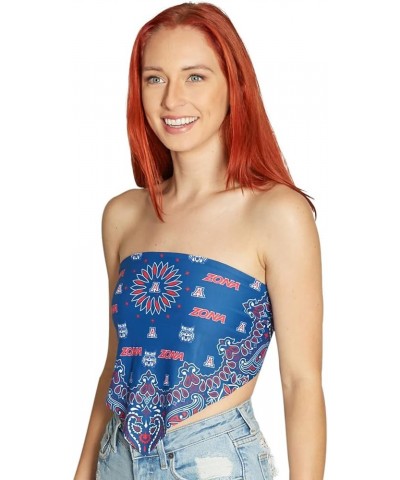 Women's Bandana Top Tailgate Outfit College Tank Top Crop Top Made in USA One Size Fits Most Arizona Wildcats - Navy $19.80 T...