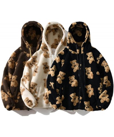 Bear Hoodie For Womens Autumn Patchwork Sweatshirts Long Sleeve Pullover With Cute Personality Bag Nude,white $14.16 Hoodies ...