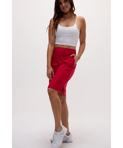 Women's 2-Pack Active Athletic Skort with Pockets Running Golf Workout Tennis Skirts 3 Black / Red $15.84 Skorts