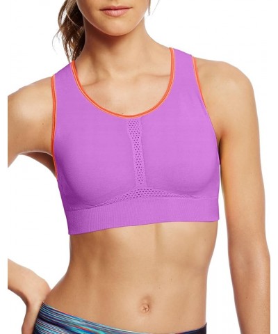 Women's Infinity Shape Sports Bra Amethyst Glaze/Electric Orange $10.60 Lingerie