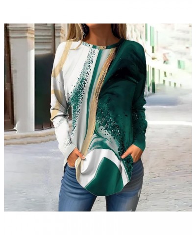 Womens Spring Fashion 2024 Long Sleeve Shirts for Women Trendy Going Out Tops Blouses Dressy Casual Sweatshirts 02dark Green ...