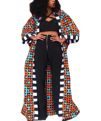 African Long Cardigan for Women Lightweight Dashiki Printed Open Front Jacket Coat Tribal Ankara Outwear 2 $16.53 Sweaters