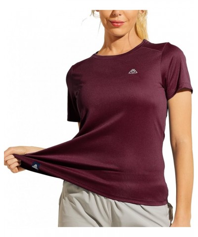 Women's Dry Fit Running Athletic T-Shirts Long and Short Sleeve Recycled Polyester Tee for Gym Sports Hiking Exercise Short S...