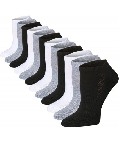 Women's & Girls 12 Pairs Low Cut Athletic Sport Peformance Socks Solid Classic Black Grey White $10.75 Activewear