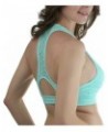 Women’s Seamless Supportive Wire Free Open Back Assorted Sports Bras Mesh Cutout Racerback - Mint $9.09 Lingerie